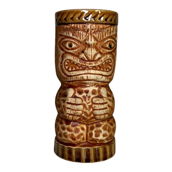 Vintage Orchids of Hawaii Green Tiki Mug Made in Japan Ceramic Drink Mug Cup. - Picture 7 of 12
